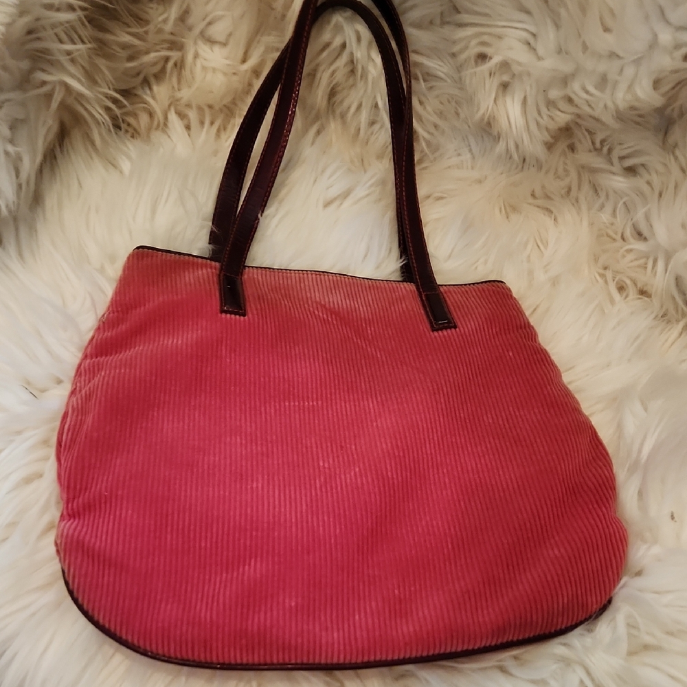 Moschino Corduroy Tote Bag
